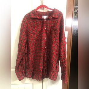 Red plaid flannel